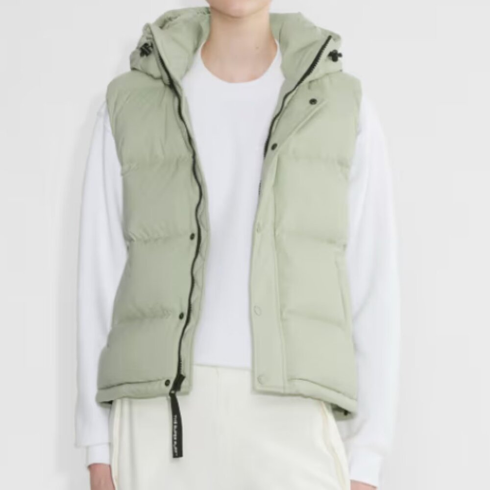 Aritzia SuperPuff Vest- Silver Sage Green
